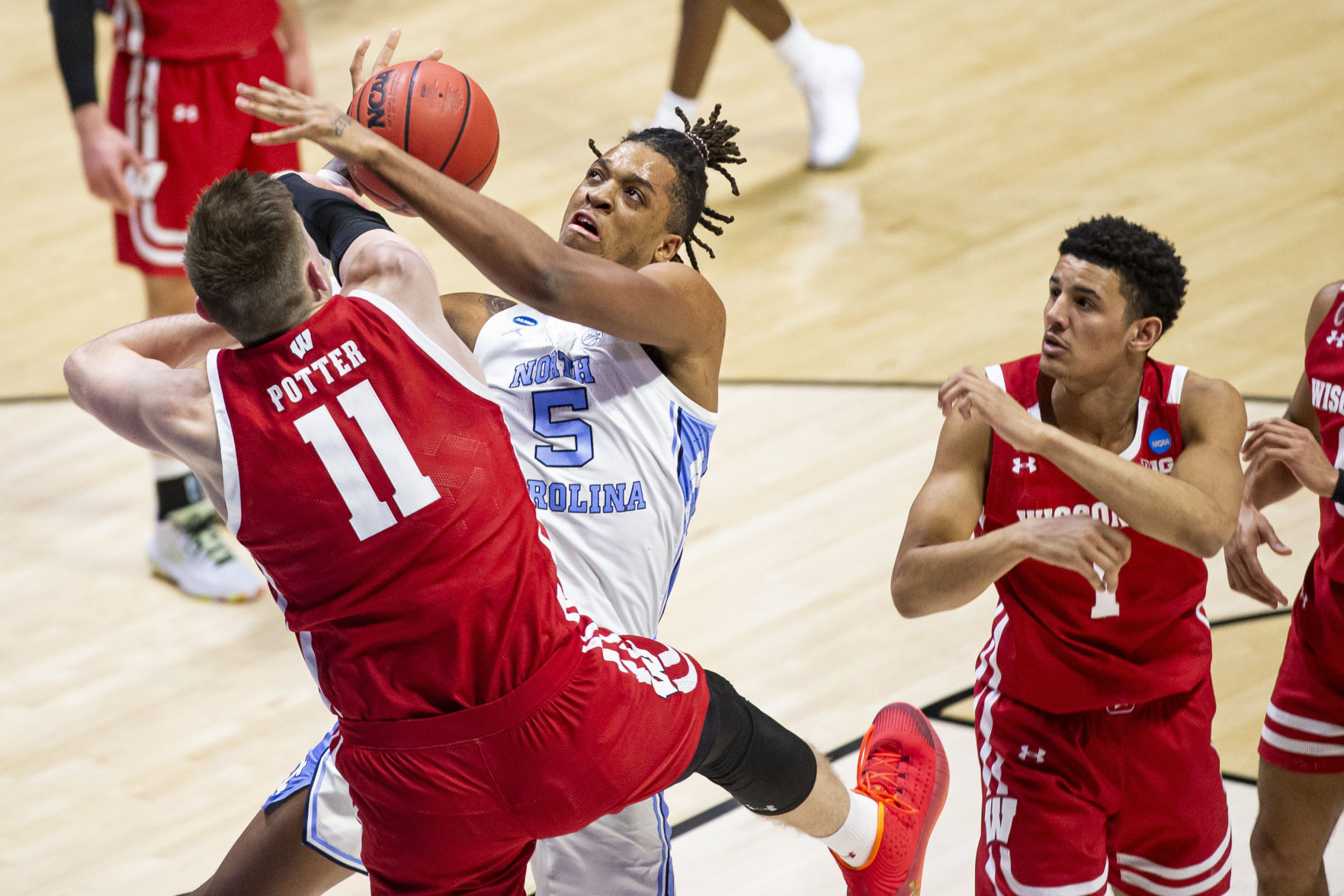 NCAA North Carolina Wisconsin Basketball